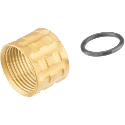 Atlas Custom Works PILLAR Full Metal -14mm Thread Protector - GOLD
