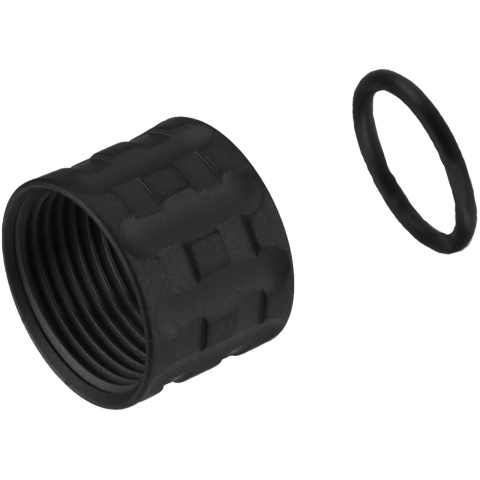 Atlas Custom Works PILLAR Full Metal -14mm Thread Protector - BLACK