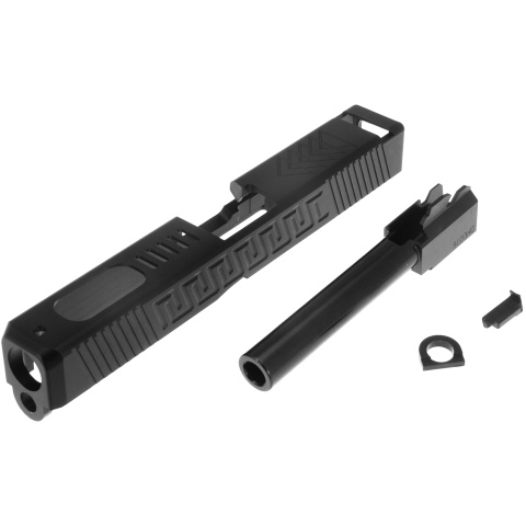 Atlas Custom Works CNC Slide and Barrel Kit for TM G17 GBB Pistols (Type 3) - BLACK