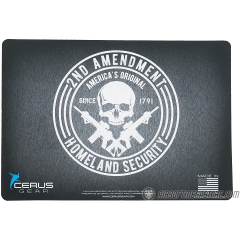 Cerus Gear 2nd Amendment Homeland Security Promat Pistol Mat - BLACK