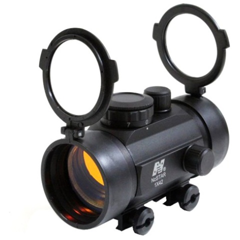 NcStar 1x42 Red Dot Scope w/ Adjustable 7-Level Intensity - BLACK