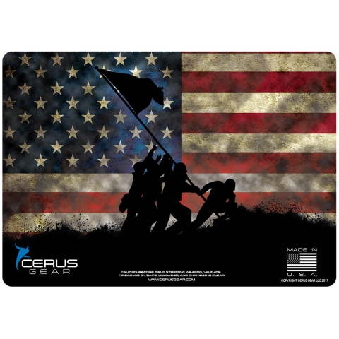 Cerus Gear Marines US Flag Promat Pistol Mat - US FLAG