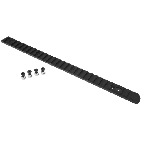 Atlas Custom Works 26-Slot Full Metal KeyMod Picatinny Rail Segment - BLACK