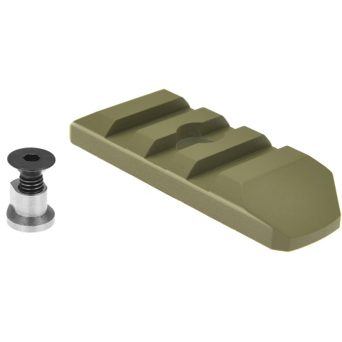 Atlas Custom Works 3-Slot Full Metal KeyMod Picatinny Rail Segment - DARK EARTH