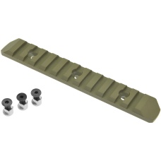 Atlas Custom Works 11-Slot Full Metal KeyMod Picatinny Rail Segment - DARK EARTH