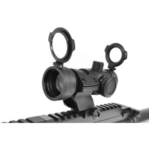 NcStar 5-Level Intensity 1x30 Red & Green Dot Scope - BLACK