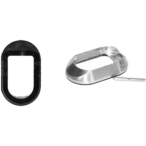 Airsoft Masterpiece Aluminum Magwell Small Ice w/ Rubber Base for Hi-Capa Airsoft Pistols - SILVER