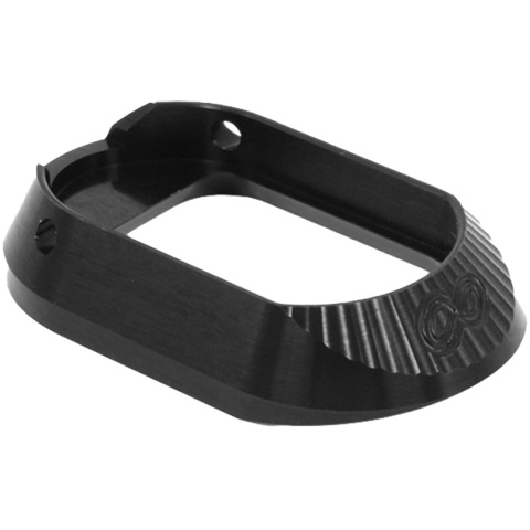 Airsoft Masterpiece High Speed Aluminum Magwell for Hi-Capa Airsoft Pistols Type 2 - BLACK