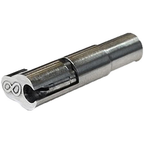 Airsoft Masterpiece Infinity Styled Stainless Steel CNC Magazine Release - SILVER