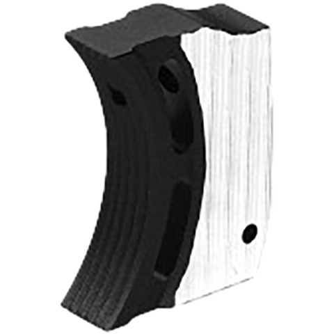 Airsoft Masterpiece Aluminum Trigger Type 1 for Hi-Capa Airsoft Pistols - SILVER/BLACK