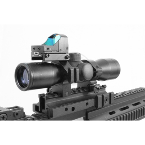 NcStar Tri-Mount 4x30 Scope Combo w/  Micro Red Dot and Flashlight