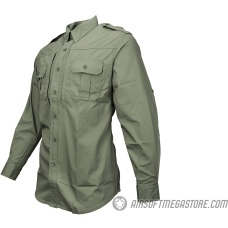 Propper Ripstop Reinforced Tactical Long-Sleeve Shirt (MEDIUM) - OD GREEN