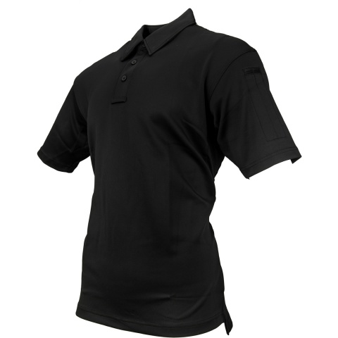 Propper Men's I.C.E. Performance Short Sleeve Polo (LARGE) - BLACK