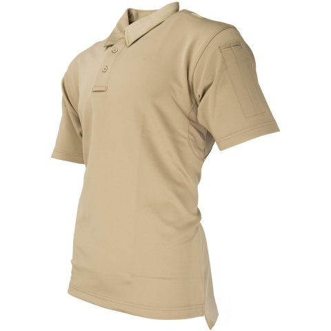Propper Men's I.C.E. Performance Short Sleeve Polo (LARGE) - SILVER TAN