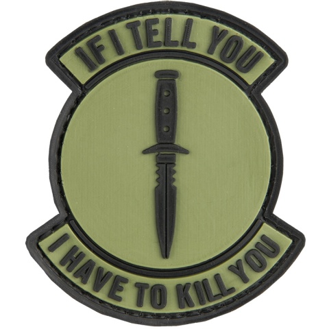 G-Force If I Tell You I have To Kill You PVC Patch