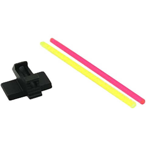 Airsoft Masterpiece STEEL Fiber Front Sight W/ Fiber Strips for Tokyo Marui 4.3/5.1