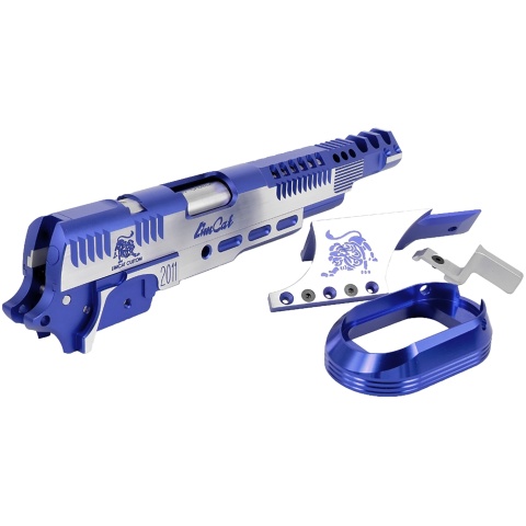Airsoft Masterpiece Limcat SteelCat Open Slide Kit Set for Hi-Capa - BLUE