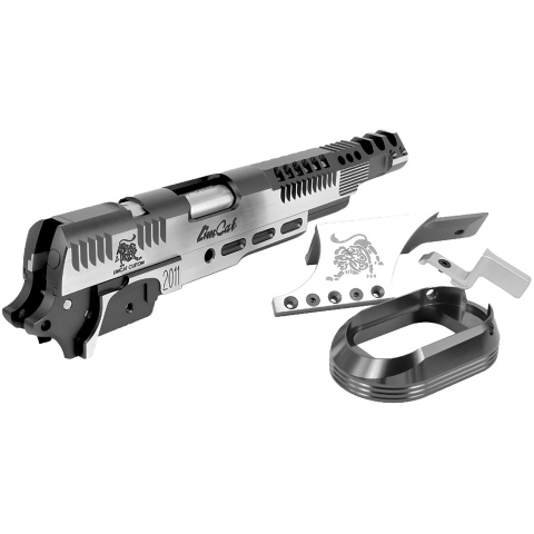 Airsoft Masterpiece Limcat SteelCat Open Slide Kit Set for Hi-Capa - TITANIUM GRAY