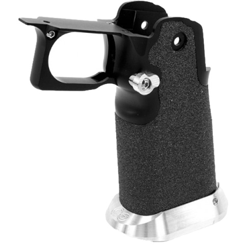 Airsoft Masterpiece Aluminum Grip for Hi-CAPA Type 6 - Infinity Grip Tape Version B - BLACK