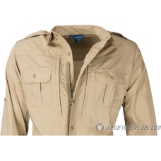 Propper Ripstop Reinforced Tactical Long-Sleeve Shirt (MEDIUM) - KHAKI