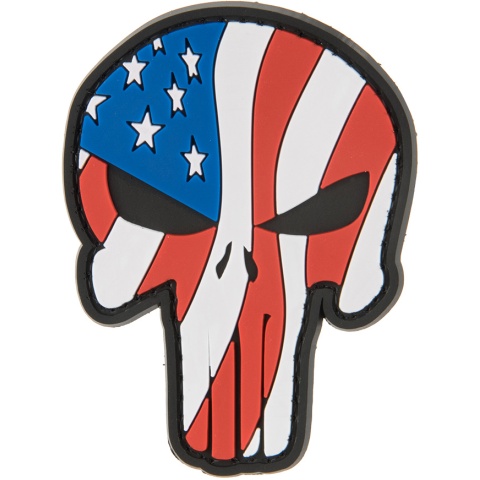 G-Force Waving US Flag Punisher PVC Morale Patch. 8*6 cm