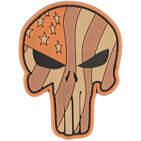 G-Force Waving US Flag Punisher PVC Morale Patch. 8*6 cm