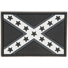G-Force Confederate Flag PVC Morale Patch - BLACK