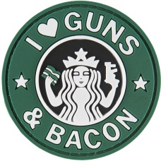 G-Force I Love Guns and Bacon PVC Morale Patch