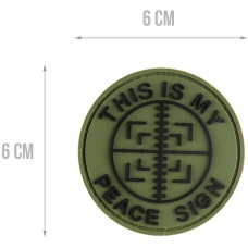 G-Force This Is My Peace Sign PVC Patch