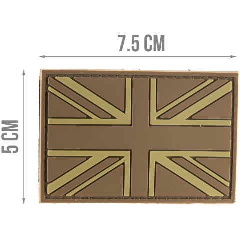 G-Force UK Flag PVC Morale Patch - TAN