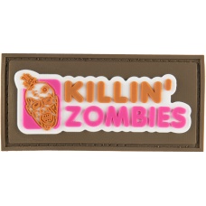 G-Force Killing Zombies PVC Morale Patch - TAN
