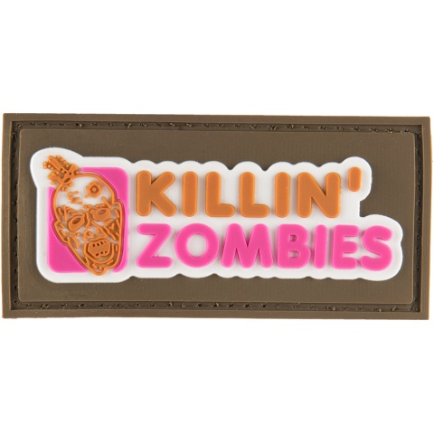 G-Force Killing Zombies PVC Morale Patch - TAN