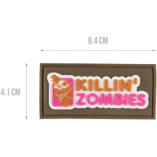 G-Force Killing Zombies PVC Morale Patch - TAN