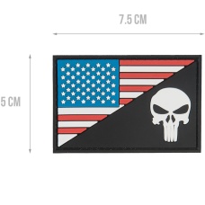 G-Force US FLAG with Punisher PVC Morale Patch