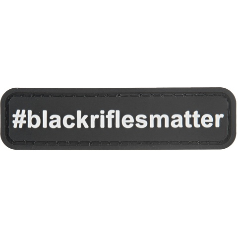 G-Force #blackriflesmatter PVC Morale Patch - BLACK