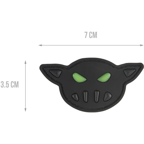 G-Force Black Sheep Warrior Glow In The Dark Face PVC Morale Patch