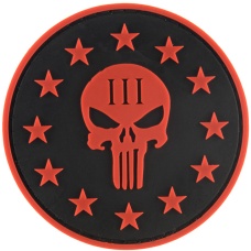 G-Force Punisher Three Percenter Round PVC Morale Patch