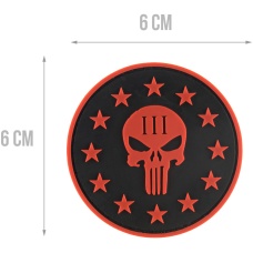 G-Force Punisher Three Percenter Round PVC Morale Patch