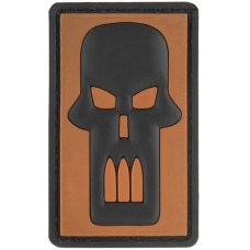 G-Force Bullet Skull PVC Morale Patch - ORANGE