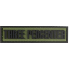 G-Force Three Perecenter PVC Morale Patch - OD GREEN
