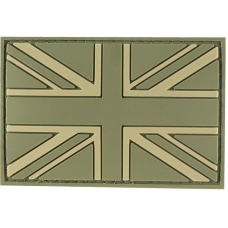 G-Force UK Flag PVC Morale Patch - OD GREEN