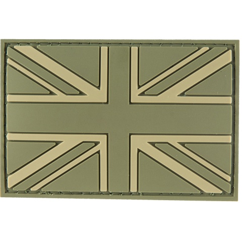 G-Force UK Flag PVC Morale Patch - OD GREEN
