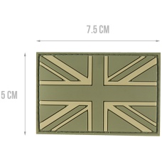 G-Force UK Flag PVC Morale Patch - OD GREEN