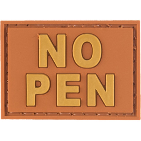 G-Force NO PEN PVC Morale Patch - ORANGE