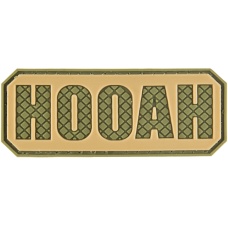 G-Force HOOAH PVC Morale Patch - OD GREEN