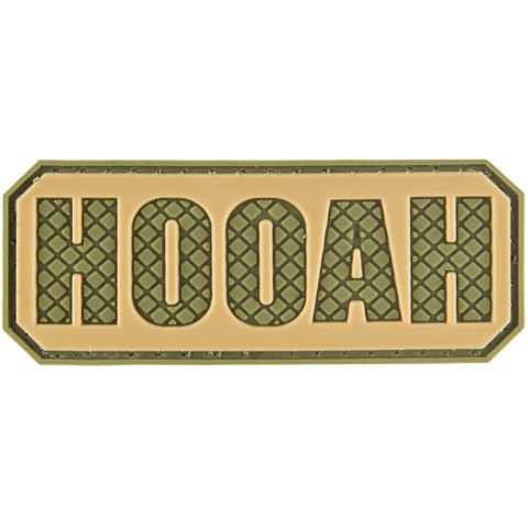 G-Force HOOAH PVC Morale Patch - OD GREEN