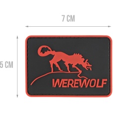 G-Force Werewolf PVC Morale Patch - RED