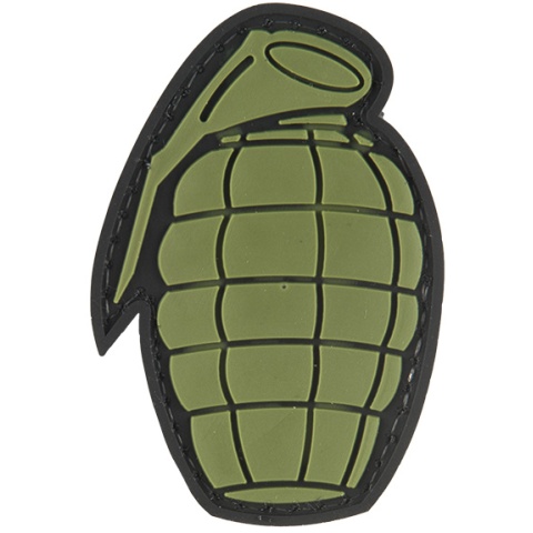 G-Force Grenade PVC Morale Patch - OD GREEN