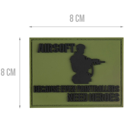 G-Force Even Paintballers Need Heroes Morale Patch - OD GREEN
