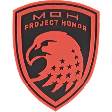 G-Force Eagle USA Project Honor PVC Morale Patch - RED